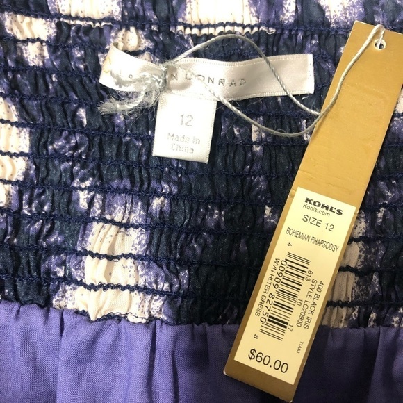 Lauren Conrad Strapless Purple Maxi Dress Size 12 NWT - Picture 3 of 5